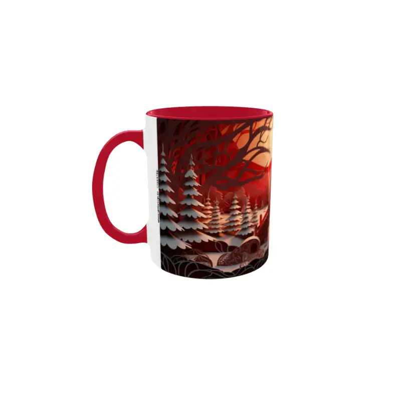 Iarna decor, cana din ceramica, 330ml, model cgs1786